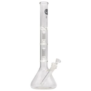 LA Pipes Single or Double Showerhead Perc Beaker Bong