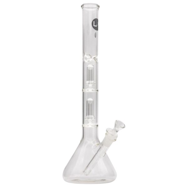 LA Pipes Single or Double Showerhead Perc Beaker Bong