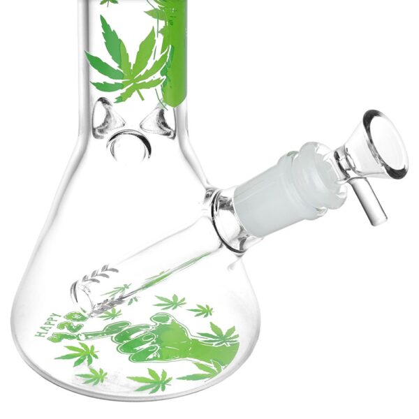 420 Party Beaker Glass Water Pipe - 10" / 14mm F