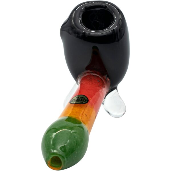 LA Pipes "Sattdown Rasta" Sherlock Glass Pipe