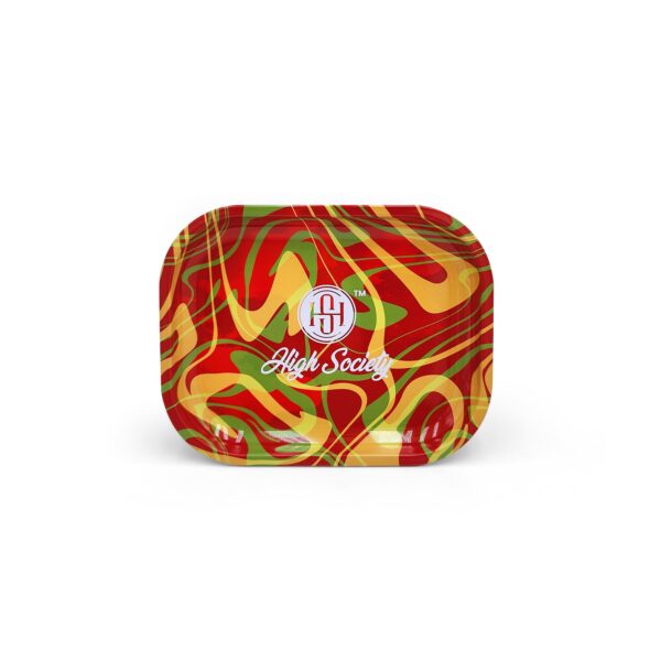 High Society - Small Rolling Tray - Rasta