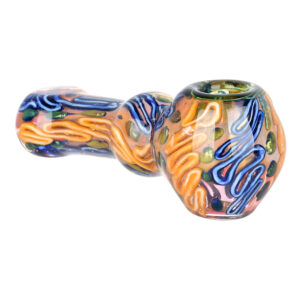 Lustrous Fumed Glass Spoon Pipe - 4.25" / Colors Vary