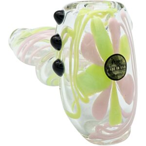 LA Pipes Green Slyme and Bubble Gum Twist Hammer Pipe