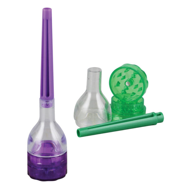 Grinder & Cone Filler - Assorted Colors - 12PC DISPLAY