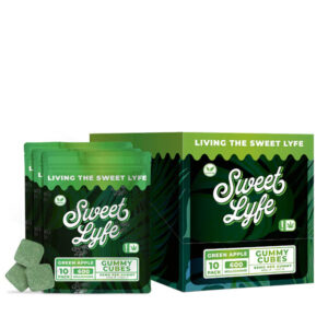 Vegan Gummies 600MG D8+HHC+THCP - Bag - Green Apple