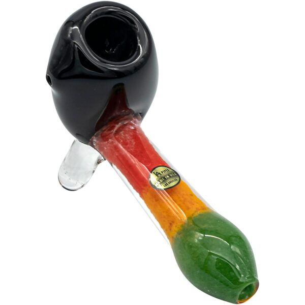 LA Pipes "Sattdown Rasta" Sherlock Glass Pipe