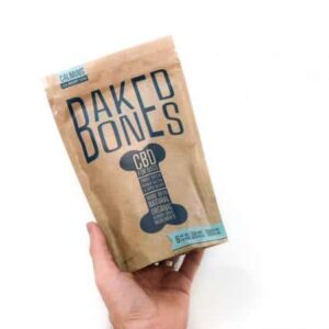 Baked Bones CBD Dog Treats – Peanut Butter & Apple Bones 180 MG