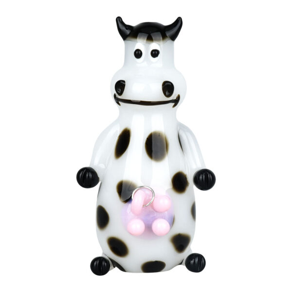 Udderly Bohemian Bovine Glass Hand Pipe - 4.5"