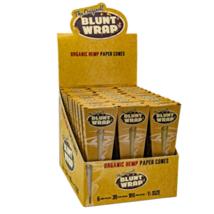 Blunt Wrap Organic Hemp Cones - 1 1/4 - 6 pack