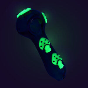 Glow in the Dark Mushroom Spoon Pipe - 4" / Colors Vary