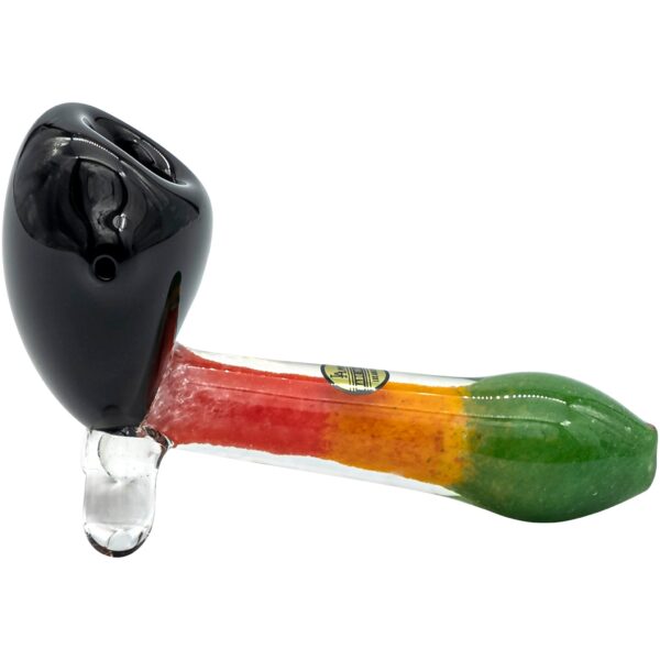 LA Pipes "Sattdown Rasta" Sherlock Glass Pipe