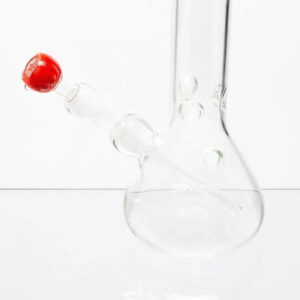 Boost | 17" Red Beaker Base Glass Water Pipe