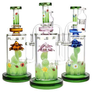 Pulsar The Power Of Flower Dab Rig Set w/ Carb Cap | 9" | 14mm F