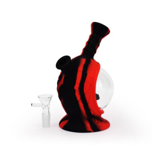 Ritual - 7.5'' Silicone Astro Bubbler - Black & Red