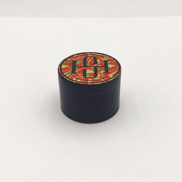 High Society - 4 PC 63mm Ceramic Teflon Coated Grinder - Rasta