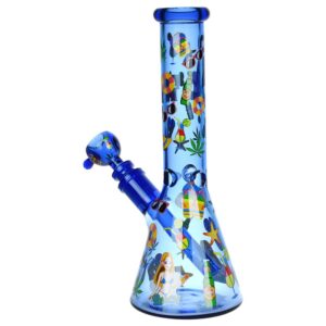 Spring Break 2024 Glass Beaker Water Pipe | 10" | 14mm F