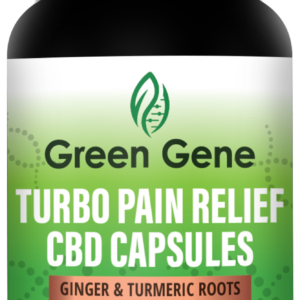 Turbo Pain Relief CBD Capsules W/ Ginger & Turmeric Roots (750MG-1500MG)