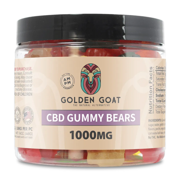 CBD Gummies 1000MG - Clear Bears - No Melatonin