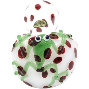 LA Pipes "Spotted Poison Frog" Spoon Glass Pipe