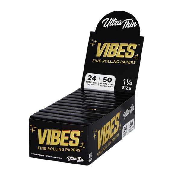 VIBES Ultra Thin Rolling Papers w/ Filters