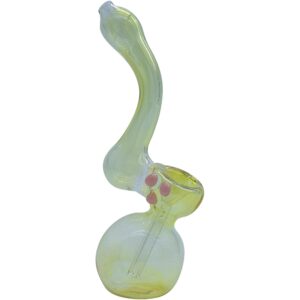 LA Pipes "Silver Sherlock" Fumed Sherlock Bubbler Pipe (Various Colors)