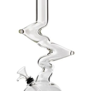 LA Pipes "Jacob's Ladder" Crystal Clear Zong Bong