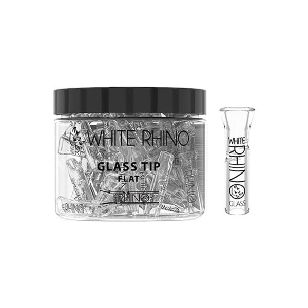 White Rhino Glass Tip | 50pc Jar