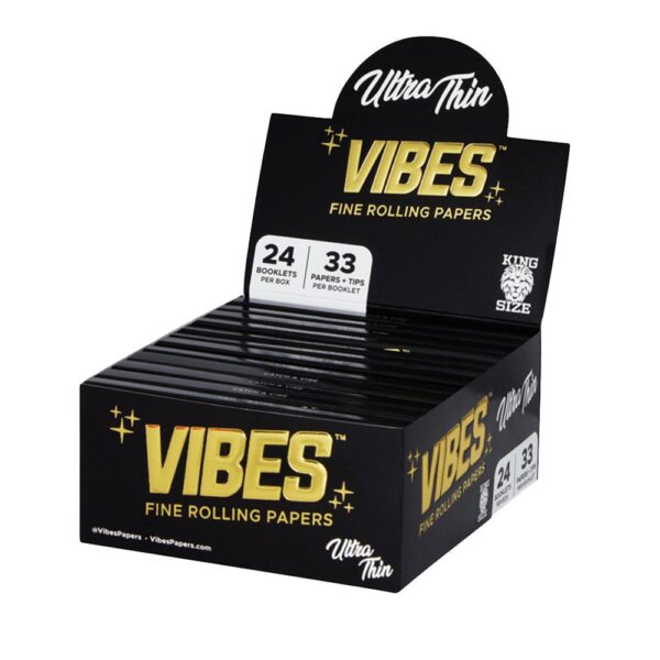 VIBES Ultra Thin Rolling Papers w/ Filters