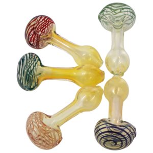 LA Pipes Spiral-Head Color Changing Glass Spoon Pipe