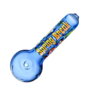 6CT BOX - Spring Break 2024 Glass Spoon Pipe - 5" / Assorted Colors