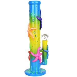 Catch A Rising Starfish Glow In The Dark Tube Water Pipe - 13.75" / 19mm F