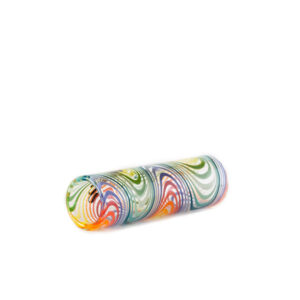 Stündenglass IDab Glass Hookah Hose Tip (Rainbow + Clear)