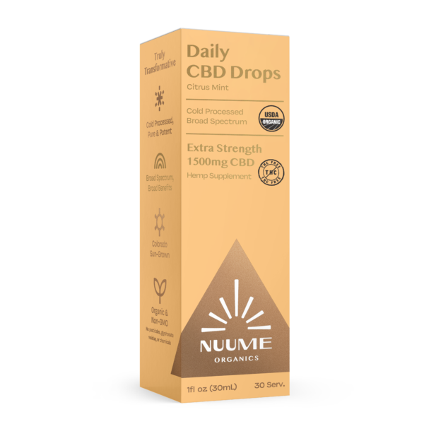 CBD THC-Free Drops Citrus Mint - Extra Strength 1500mg - Broad Spectrum