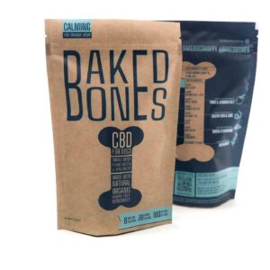 Baked Bones CBD Dog Treats – Peanut Butter & Apple Bones 180 MG