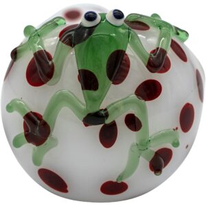 LA Pipes "Spotted Poison Frog" Spoon Glass Pipe