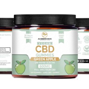 Full Spectrum Vegan CBD Gummies – Green Apple - Wholesale