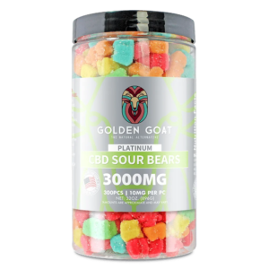 Platinum CBD Gummies 3000mg - Sour Bears