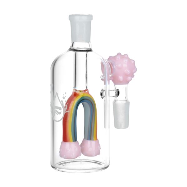 Pulsar Rainbow Connection Glass Ash Catcher - 5" / 14mm M / 90D / Colors Vary