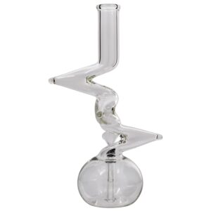 LA Pipes "Jacob's Ladder" Crystal Clear Zong Bong