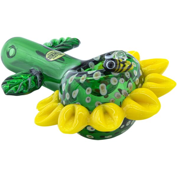 LA Pipes "Sunny Sunflowers" Glass Pipe