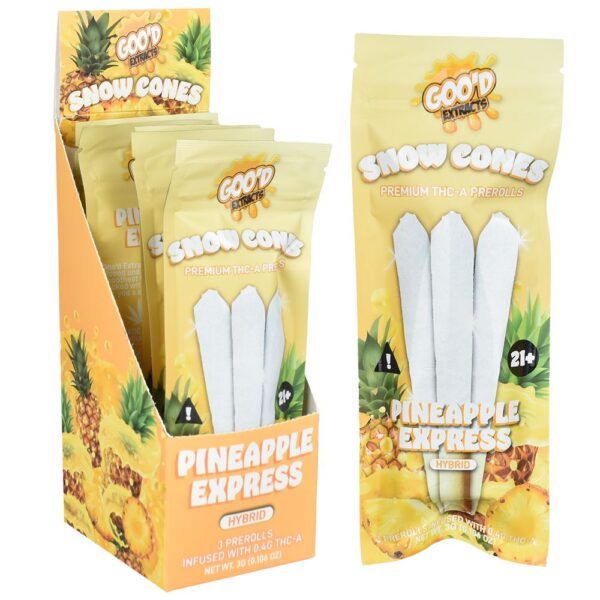 GOO'D Snow Cones THCA Pre-Rolls | 3g | 3pc | 5pk Display