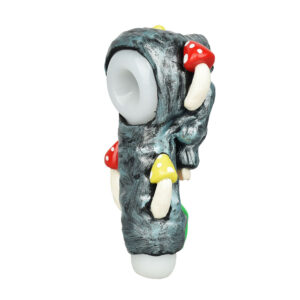 Pulsar Rainbow Puking Skull Spoon Pipe - 5.5"