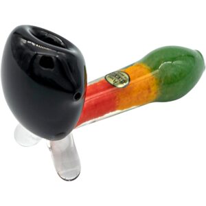 LA Pipes "Sattdown Rasta" Sherlock Glass Pipe