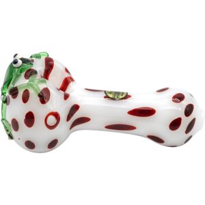 LA Pipes "Spotted Poison Frog" Spoon Glass Pipe