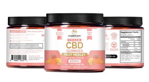 Full Spectrum Vegan CBD Gummies – Fruit Medley - Wholesale