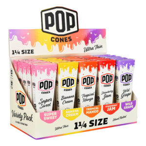 POP Cones Ultra Thin | Assorted Flavors | 25pc Display