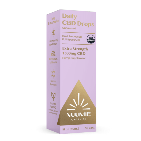 CBD Drops Unflavored - Extra Strength 1500mg