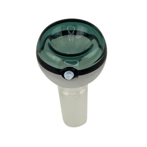 Teal Poke Ball Glass Bong Bowl - 14mm