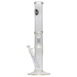 LA Pipes Thick Glass Straight Showerhead Perc Bong