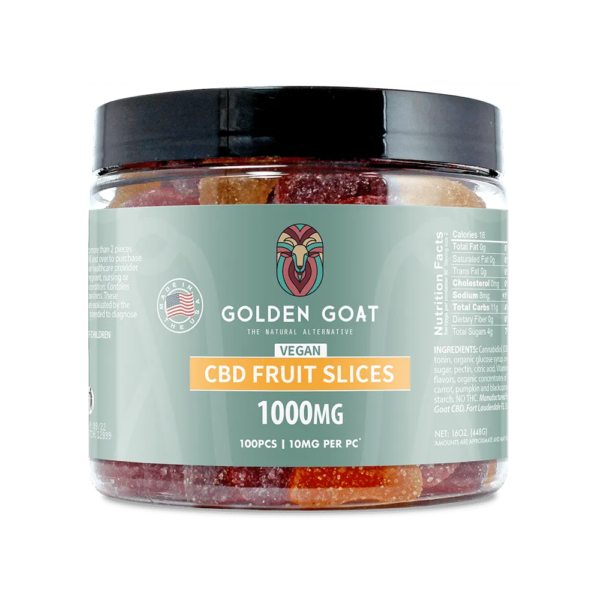 CBD Vegan Gummies 1000MG - Fruit Slices